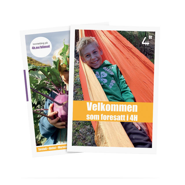 Velkommen som foresatt 4H Foreldrebrosjyre
