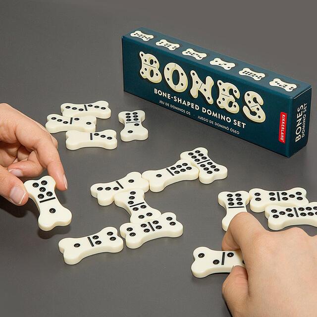 Domino Kikkerland Dog Bone Domino Set