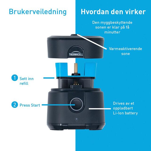 Refill til Myggjager E55 og Radius Thermacell Myggjager Refill 40