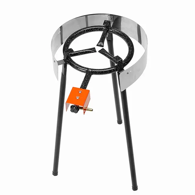 Stekehelle med gassbrenner 7,9 kW Muurikka Set Ø 48 cm 