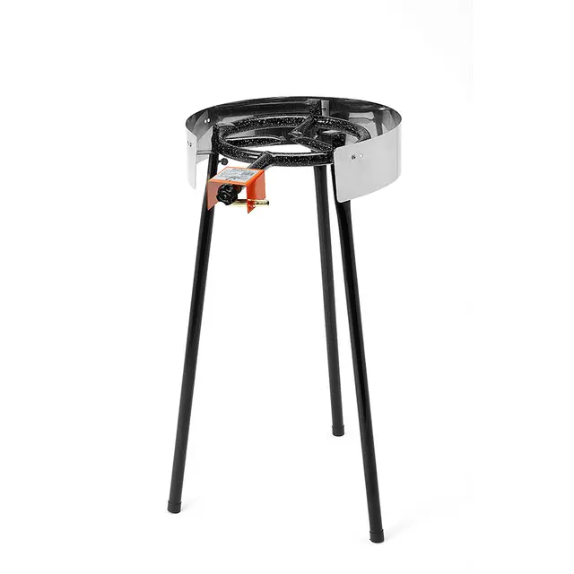 Stekehelle med gassbrenner 7,9 kW Muurikka Set Ø 48 cm 