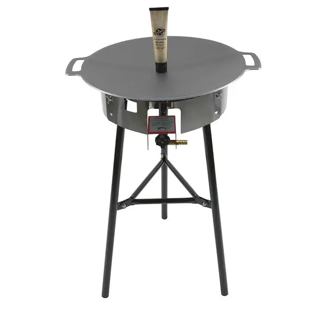 Stekehelle med gassbrenner 7,9 kW Muurikka Set Ø 48 cm 