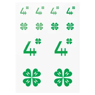 Klistremerkeark 4H Klistremerker A4