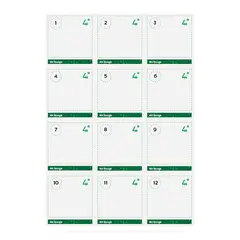 Stemmesedler 4H Stemmesedler 12 stk.