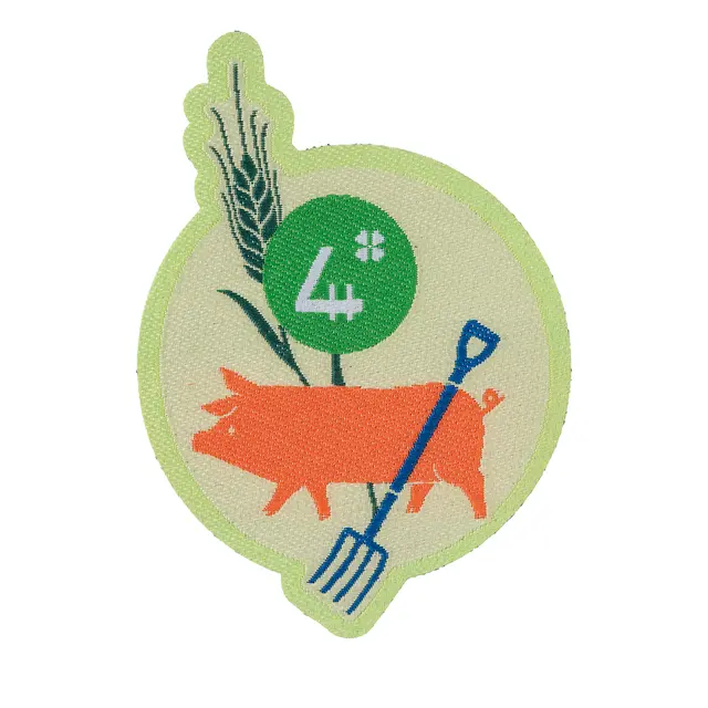 4H stoffmerke 4H Stoffmerke med dyr 