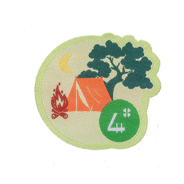 4H stoffmerke 4H Stoffmerke med telt 