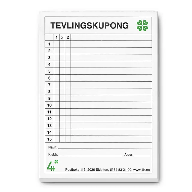 Tevlingskupong 4H Tevlingskupong 