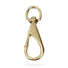 Livlinekrok CAL Forkrommet Karabiner med svivel nr 2