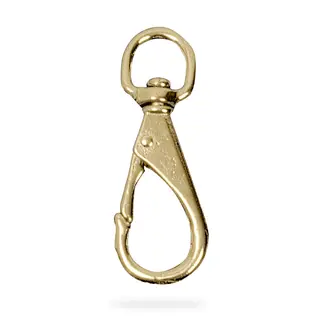 Livlinekrok CAL Forkrommet Karabiner med svivel nr 2