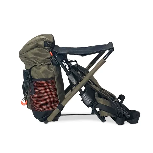Tursekk med stol til junior Fauna Kalven Jr 18 liter Green 