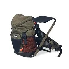 Tursekk med stol til junior Fauna Kalven Jr 18 liter Green