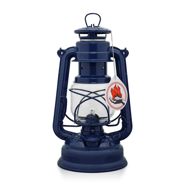 Parafinlampe Feuerhand Hurricane Baby 276 CobaltBlue 