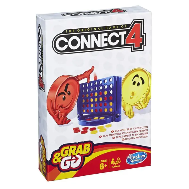 Fire på rad Hasbro Connect 4 Travel 