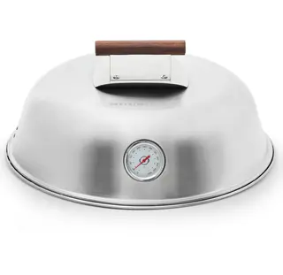 Lokk til stekehelle Muurikka Lid with Termometer SS Ø 58 cm