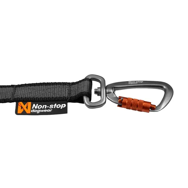 Hundebånd med strikk 2 meter Non-stop Touring Bungee Leash 23 mm 