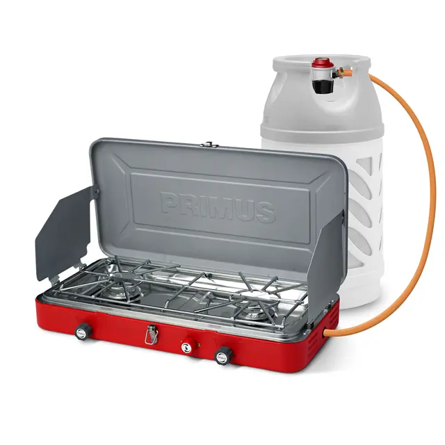 Gasskjøkken 2 x 3,3 kW Primus Atle II med adapter 